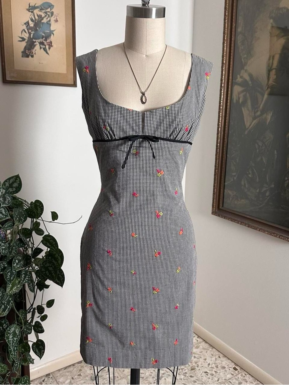 Vintage 90s early 2000s Laundry by Shelli Segal short cotton casual dress
